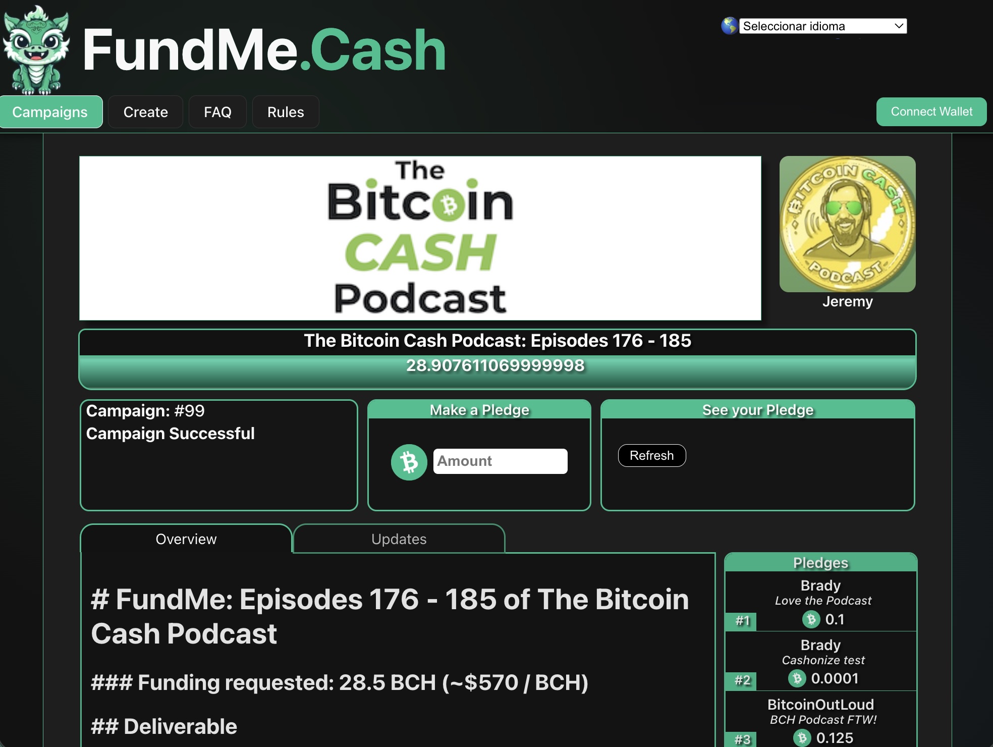 Fundme screenshot